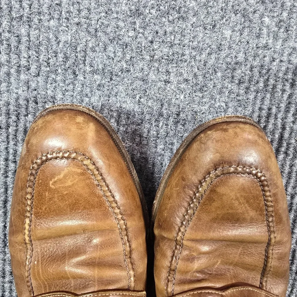 Gravati Loafers Mens Size 11 Brown Leather Slip On Dress Shoes‎ Hand Made Italy
